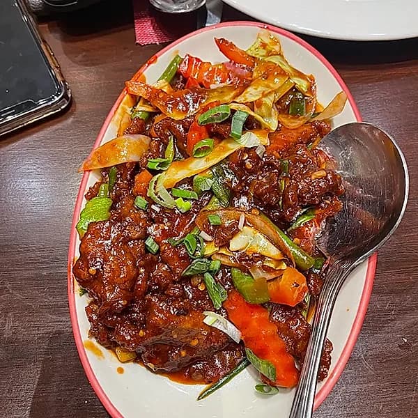 Beef with Chillies and Onion